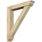 Ekena Millwork Traditional Traditional Rough Sawn Bracket w/ Offset Brace, Douglas Fir, 6"W x 32"D x 36"H BKT0604X32X36TRA01RDF - alternate 1